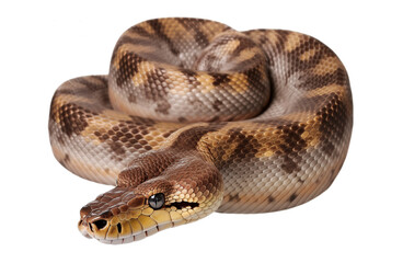 Obraz premium Snake on transparent background. Generative AI.