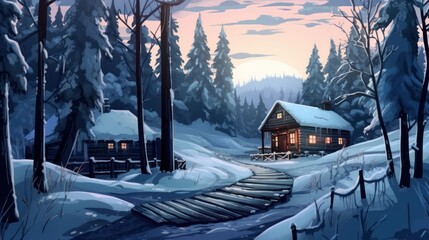Winter Environment Game Artwork