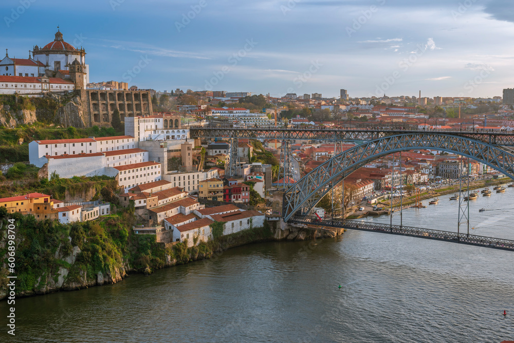 Wall mural d. luís i bridge and serra do pilar, porto, portugal