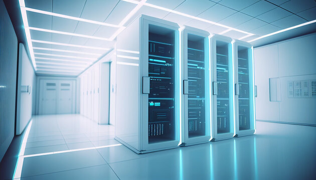 Cloud Server Room Quantum Computing Technology Chip Storage