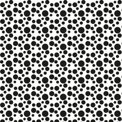 black dots pattern on white background ramdon size	