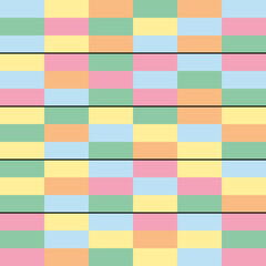 Pattern of rectangles of pastel colors	