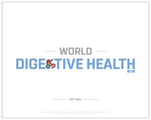 World Digestive Health Day, Digestive Health Day, International Day, 29th May, Concept, Editable, Typographic Design, typography, Vector, Eps