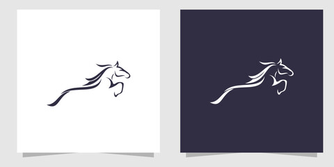 horse logo design template
