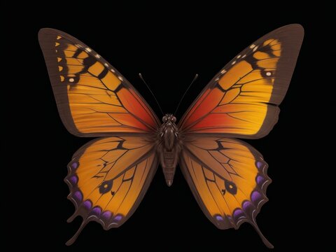 Picture of an butterfly volume one created with generative ai, ki