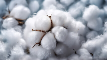 World Cotton Day, Detailed View of Cotton Fibers, AI generated