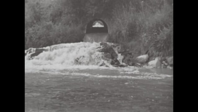 Germany 1959, Historical 1950s Footage of Water Pollution