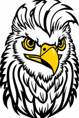 Eagle head illustration