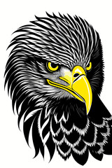 American bald eagle illustration