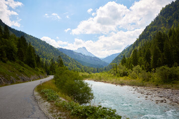 mountain river in the mountains