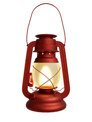 Lampião vermelho enferrujado © Andrey