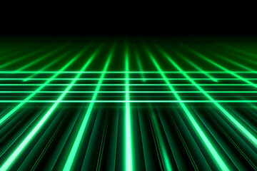 Technology green lines. AI generative