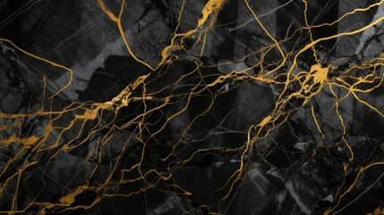 Abstract black and gold marble stone texture for background or luxurious tiles floor and wallpaper decorative design. Luxury marble texture. Marble wallpaper. Ai generative