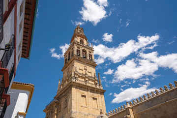Fototapeta premium Mosque–Cathedral of Cordoba Tower - Cordoba, Andalusia, Spain