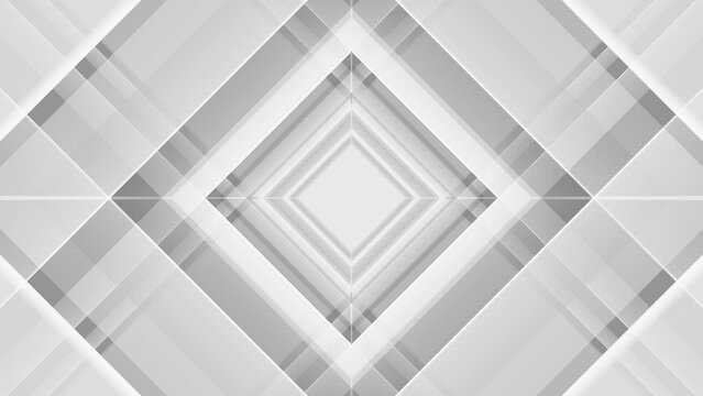 Transparent glass rhomb tunnel loop animation background