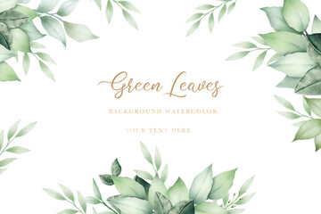 greenery leaf background watercolor