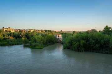 Guadalquivir River and Molino de Enmedio (Middle Water Mill) - Cordoba, Andalusia, Spain