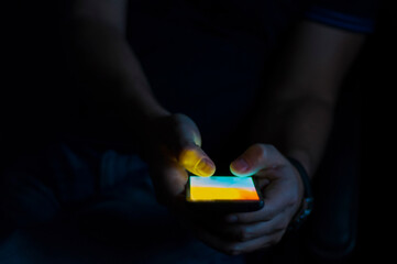 Texting or Using smartphone at night, Social Networking