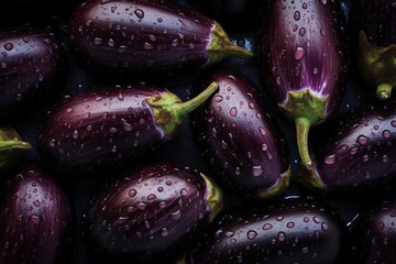eggplants on the market