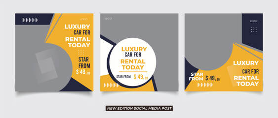 Rent Car Social Media Post Template