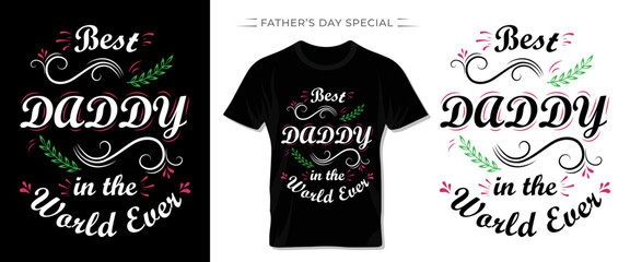 Father's day special, thanks giving typography t shirt design with selfmade colorful elements.