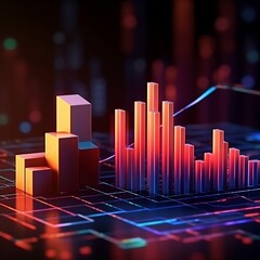 chart on a black background