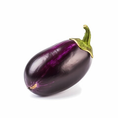 Fresh Raw Small Purple Eggplant. Generative AI