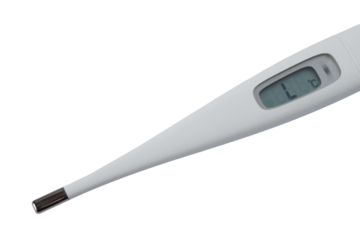 体温計で体温を測る