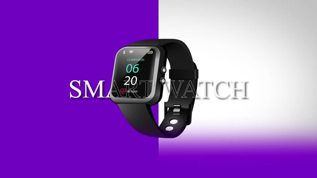 Smart watch slight movement footage video clip for animation advertisement.