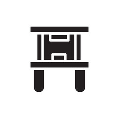 Fototapeta premium Factory Industrial Industry Icon