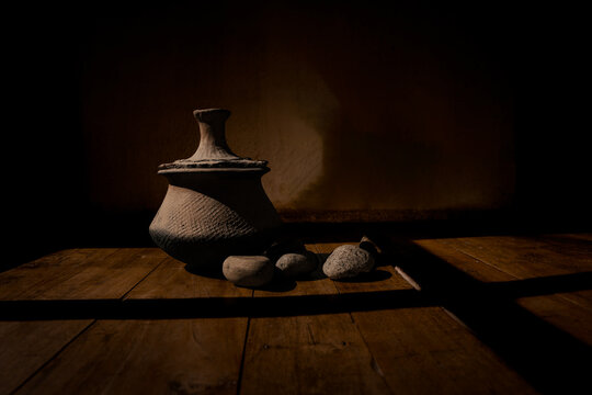 A Traditional Clay Pot of the Phom Naga