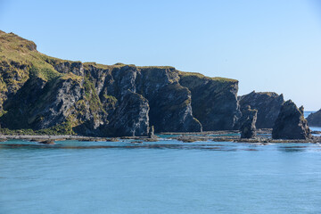 Fototapeta na wymiar View of cliffs - South Georgia Island