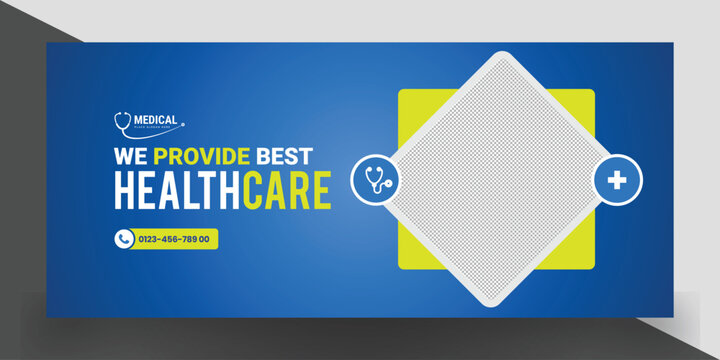 Medical Facebook Cover Template Design