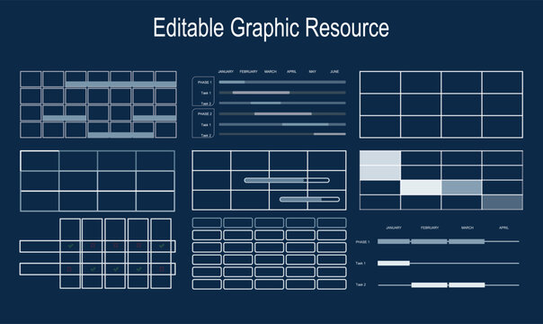 Sets Of Presentations Table Templates, Tables Layout Design Vector Format, Infographics Table Layout.Creative PowerPoint Table Layout, 6 Different Table Format, PowerPoint Table, Creative Table Layout