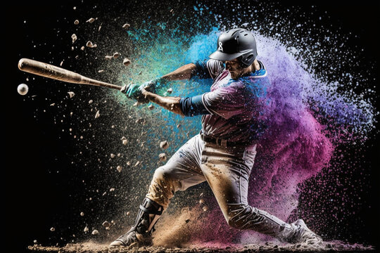 大リーグ選手（バッター）：AI生成画像