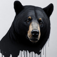 portrait of a black bear