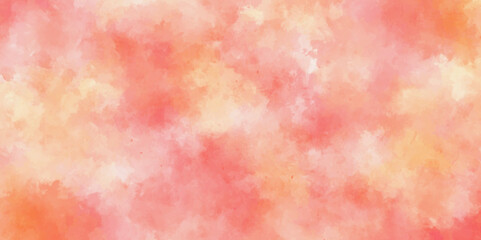 abstract watercolor background .watercolor background with pink and yellow color. Fantasy light red, pink shades watercolor background. subtle watercolor pink yellow gradient illustration.