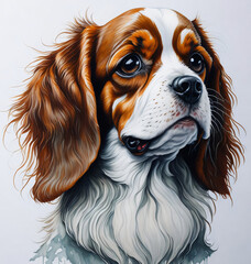 Fototapeta premium cavalier king charles spaniel