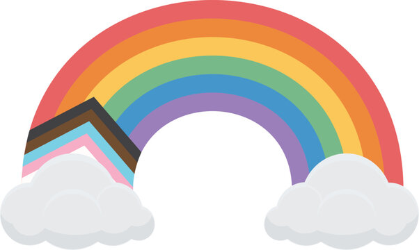 LGBT rainbow pride vector