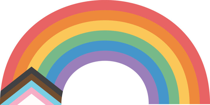 LGBT rainbow pride vector