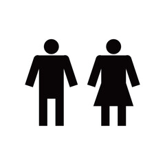 man and woman icon design. gender sign and symbol.