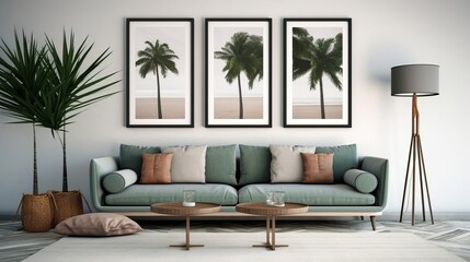 Energize internal parts parts parts parts organize of living room with cherish organize and wrapped blurbs. Creative resource, AI Generated