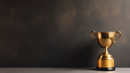 An image of trophy illustration background presentation template. Ai generative