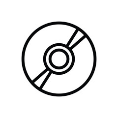 CD disc vector icon