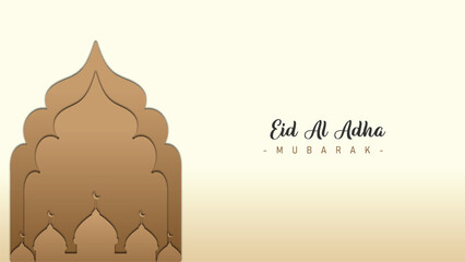 unique minimalist design and trendy banner background for Eid al-Adha celebrations for Muslims