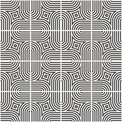 Black and white geometric pattern with lines
