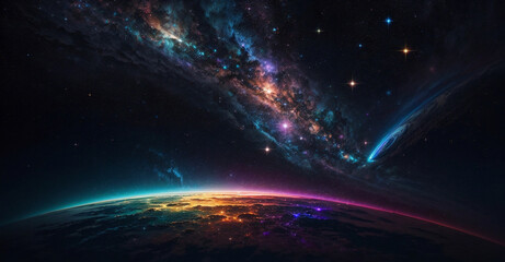 Obraz premium Una nebulosa en el espacio