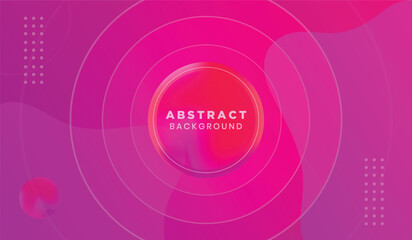 Abstract pink background with circles. Vector illustration.