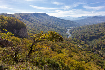 the beginning of autumn, nature walks, cuesta and panoramic views of the mountains, hiking trails and recreation in the mountains.*