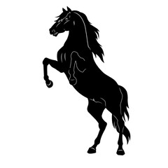 horse silhouette vector